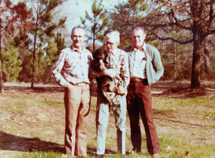 Opa, "Uncle Dan," and Albert Lange, Opa's cousin